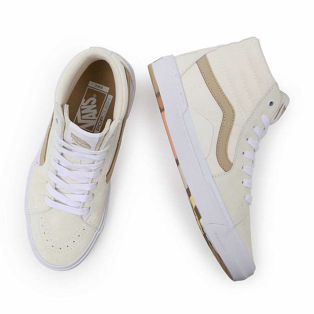 Vans Angie Marino BMX Sk8-Hi Vysoke Tenisky Panske Biele/Béžové | FO1475029