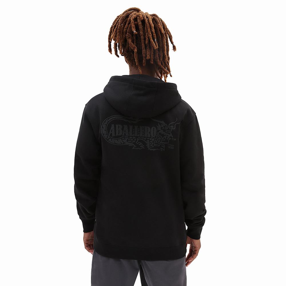 Vans Caballero Dragon Patch Mikiny S Kapucňou Panske Čierne | AC3498507