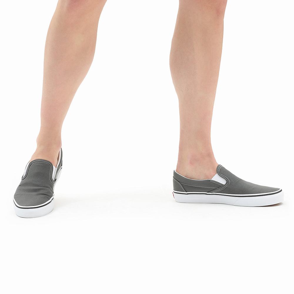 Vans Canvas Classic Slip On Tenisky Panske Siva | DA0768941
