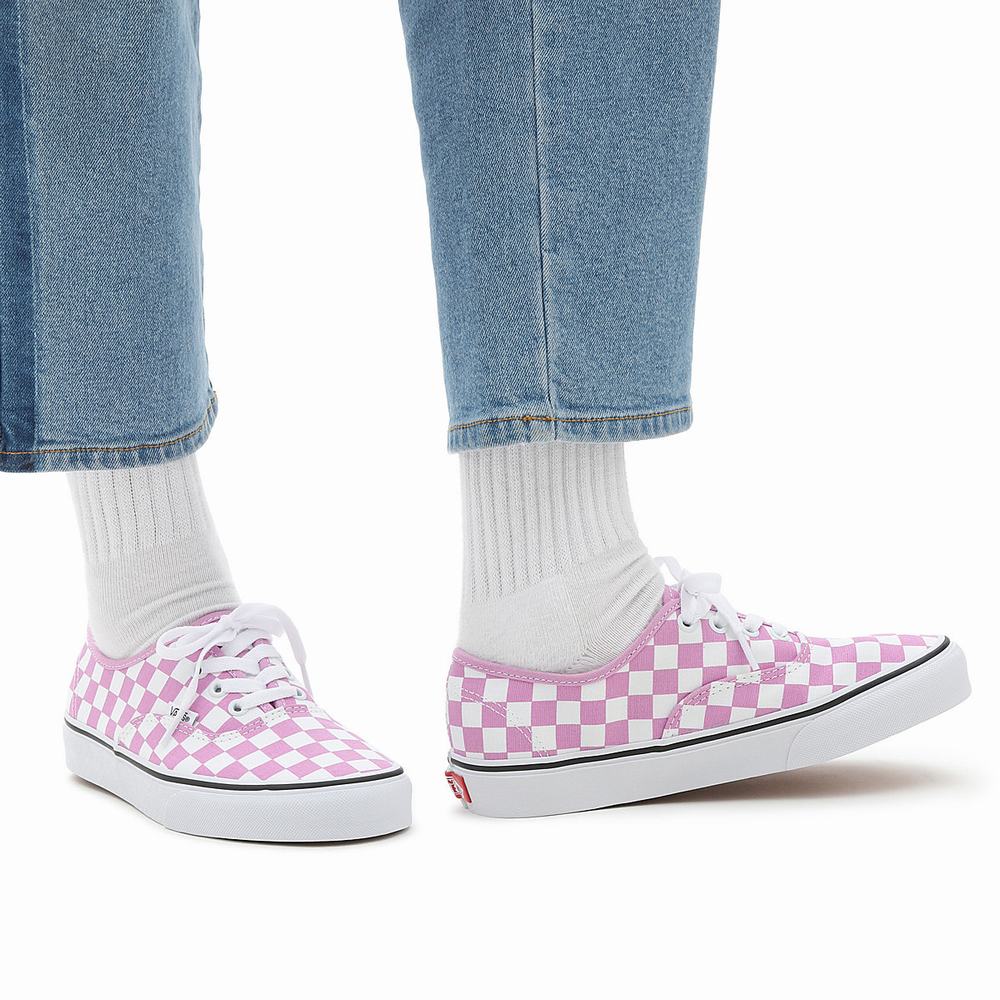 Vans Checkerboard Authentic Tenisky Damske Ruzove | UX6591483
