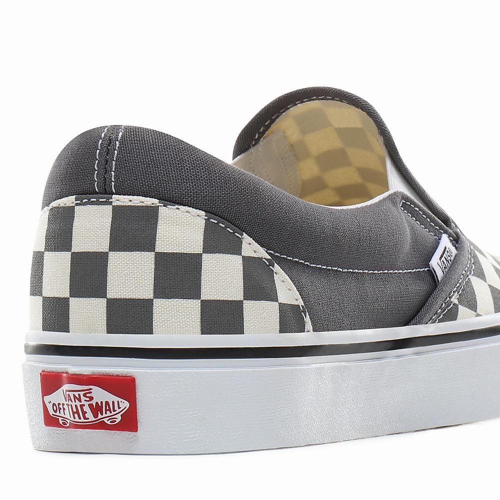 Vans Checkerboard Classic Slip On Tenisky Damske Siva | CD3526148