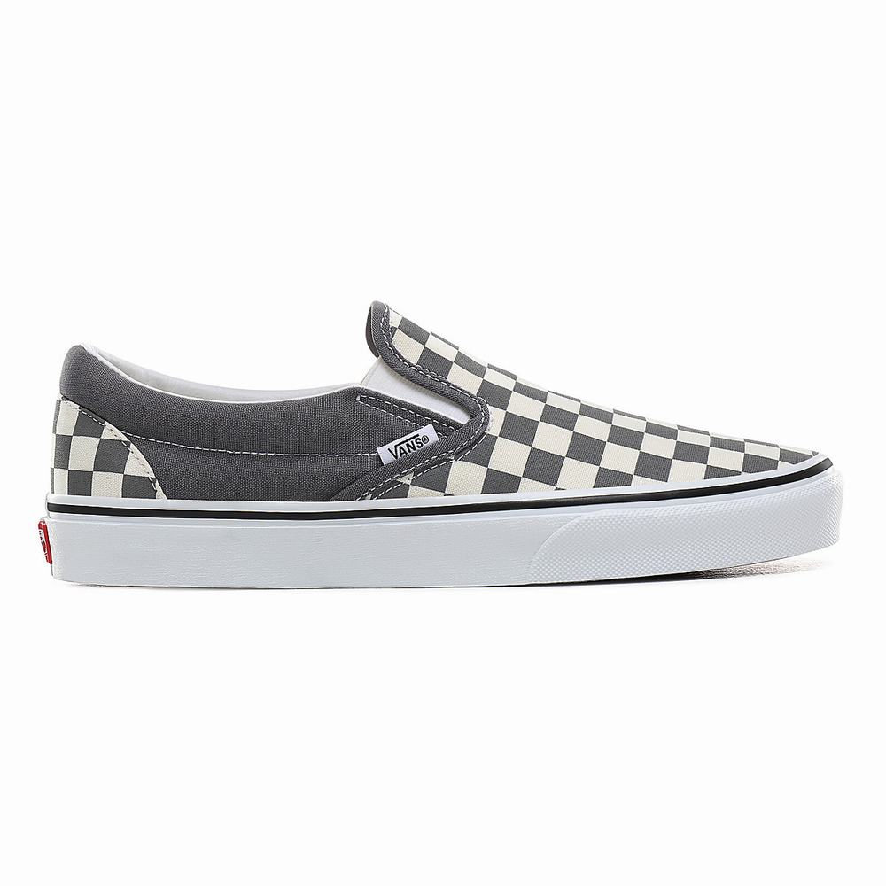 Vans Checkerboard Classic Slip On Tenisky Damske Siva | CD3526148