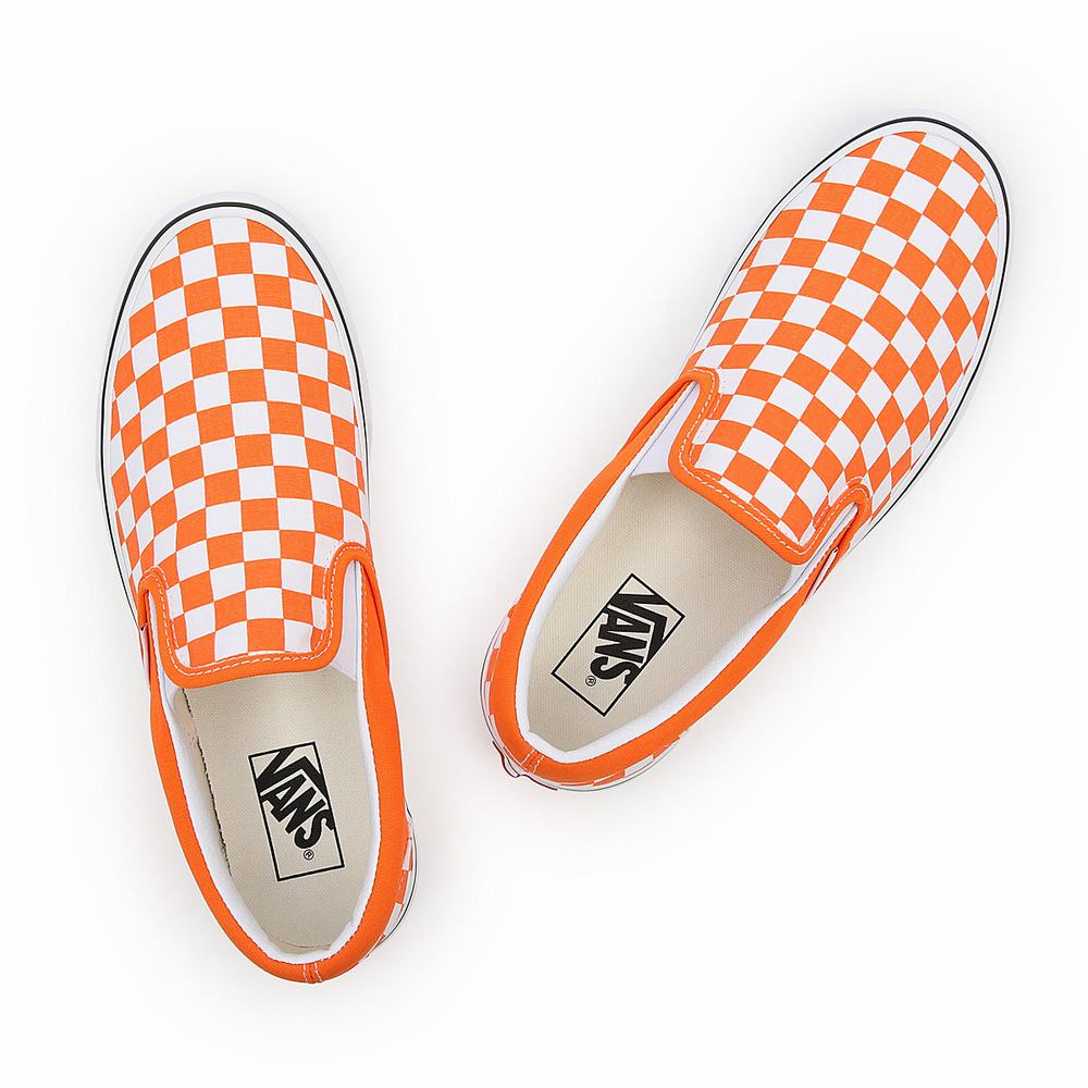 Vans Checkerboard Classic Slip On Tenisky Panske Oranžové | RC2370581