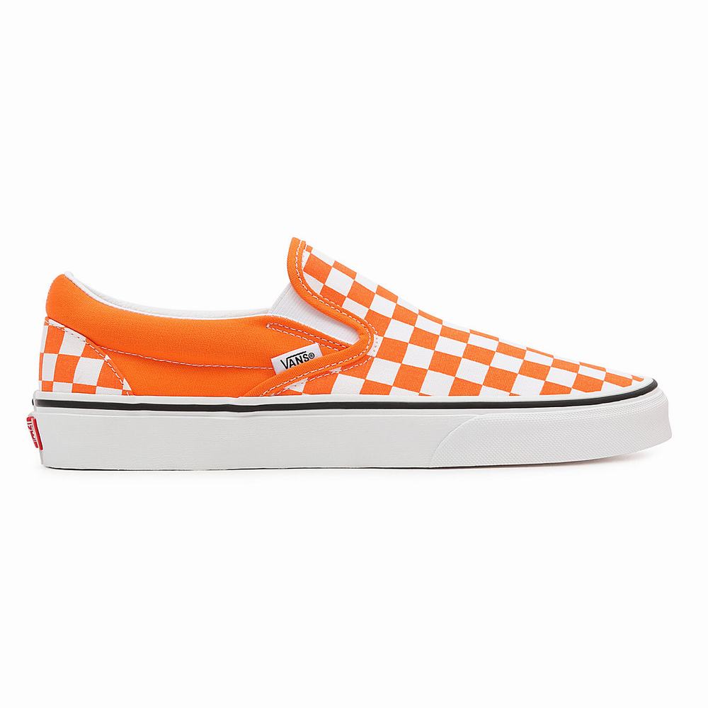 Vans Checkerboard Classic Slip On Tenisky Panske Oranžové | RC2370581