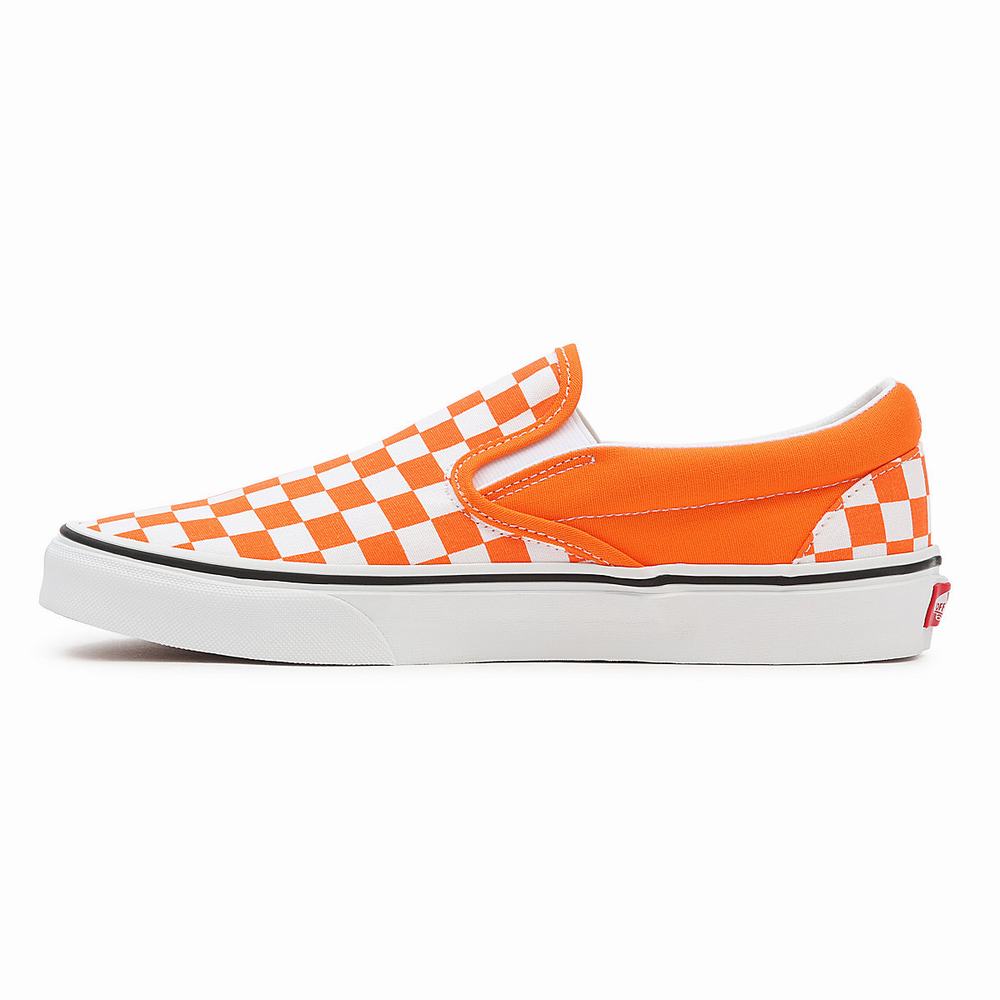 Vans Checkerboard Classic Slip On Tenisky Panske Oranžové | RC2370581