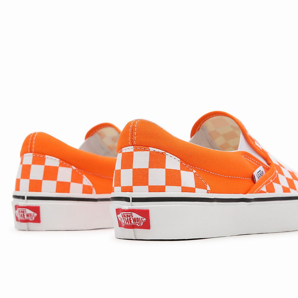 Vans Checkerboard Classic Slip On Tenisky Panske Oranžové | RC2370581