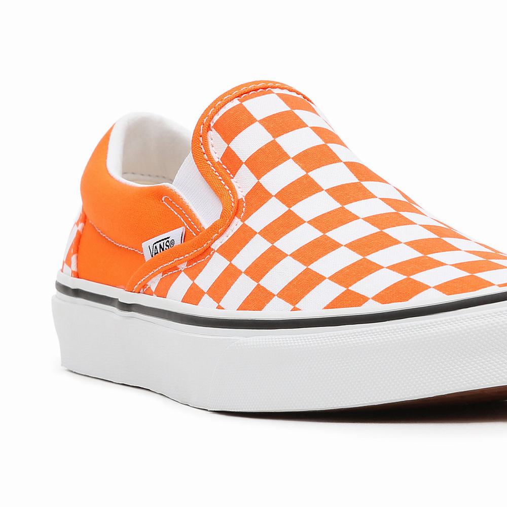 Vans Checkerboard Classic Slip On Tenisky Panske Oranžové | RC2370581