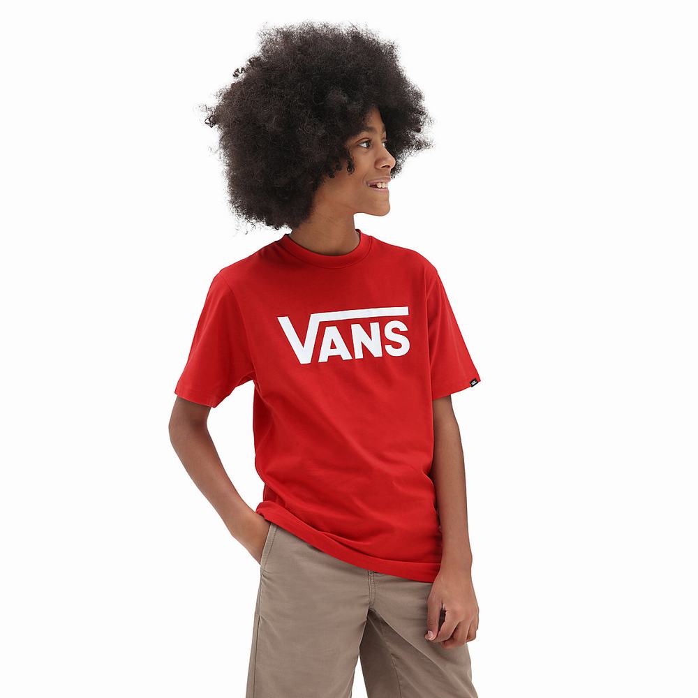 Vans Classic (8-14 years) Tricko Detske Červené | IC1206574