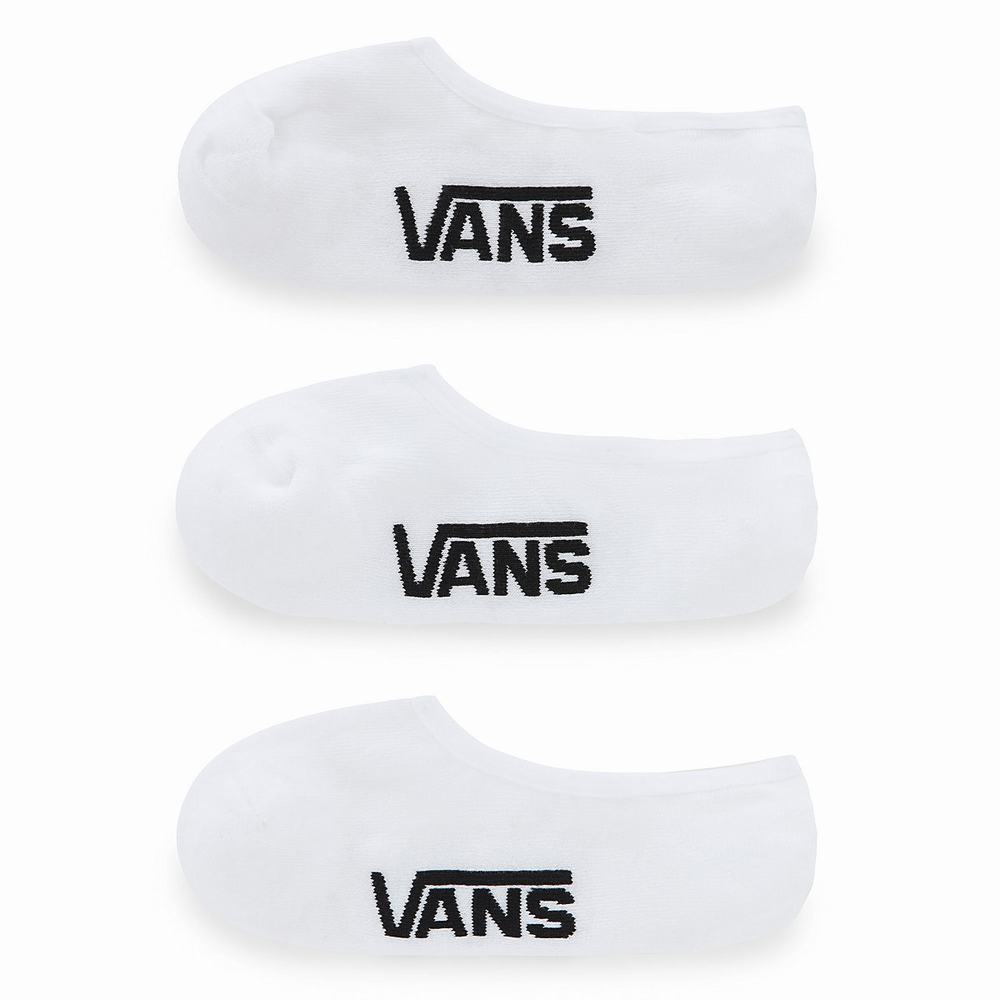 Vans Classic Super No Show (3 pairs) Ponozky Damske Biele | HE8603541