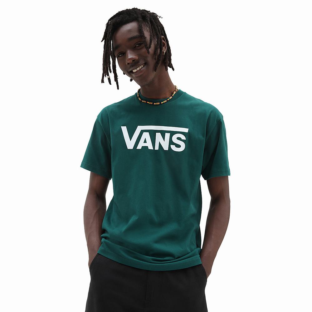 Vans Classic Tricko Panske Zelene | BJ6248951