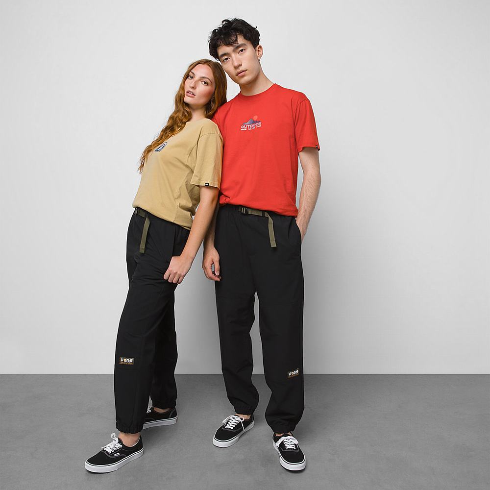 Vans Coastal Loose Tapered Nylon Nohavice Panske Čierne | RB7641298