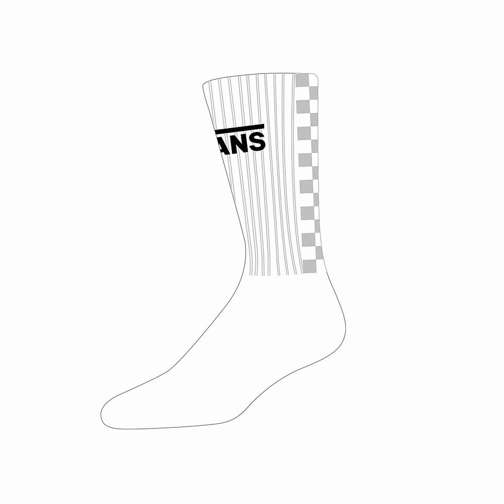 Vans Commercial Dna Crew (1 pair) Ponozky Panske Biele | OT9082536