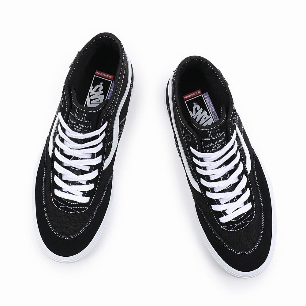Vans Crockett High Vysoke Tenisky Damske Čierne | LY1547286