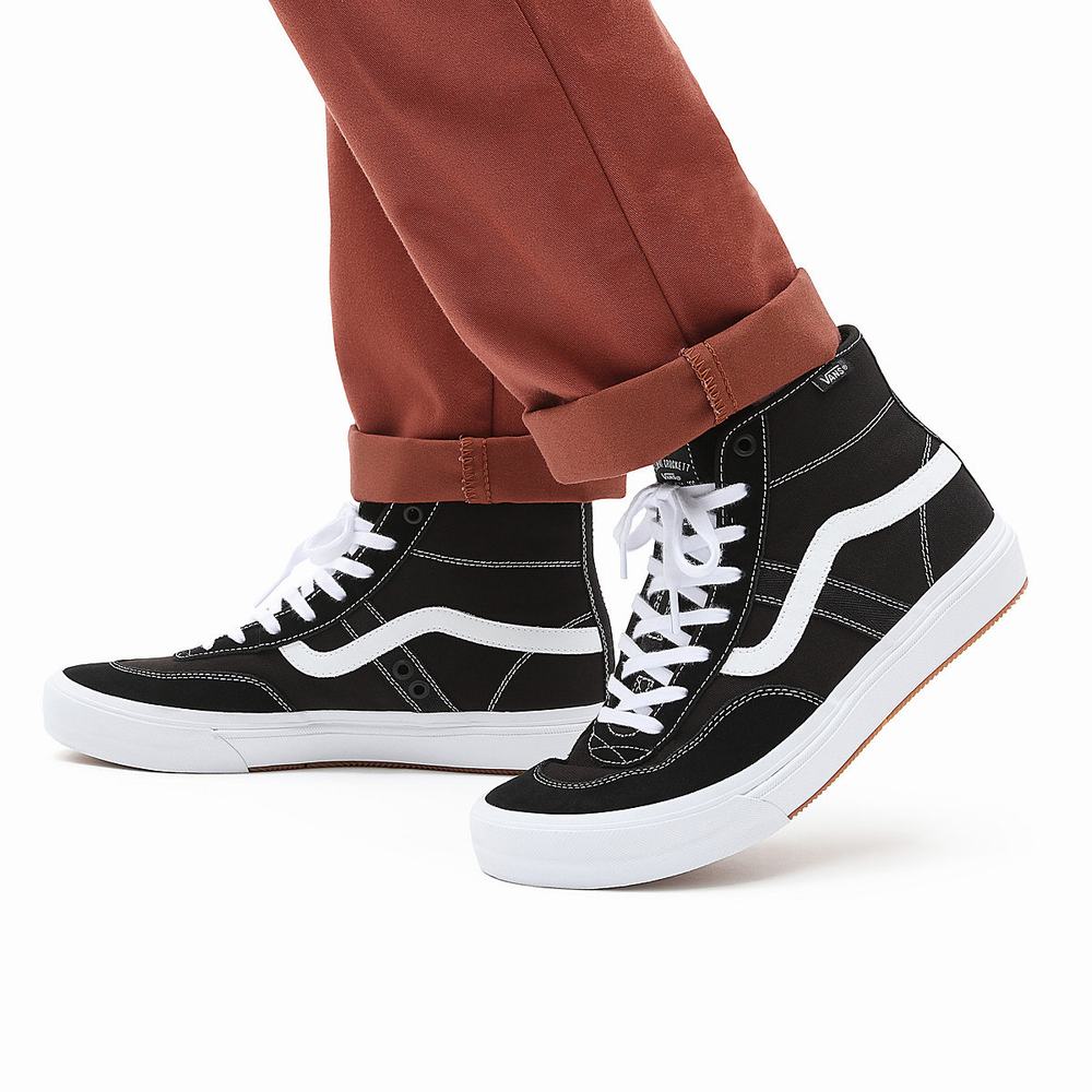 Vans Crockett High Vysoke Tenisky Damske Čierne | LY1547286