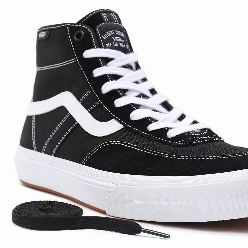 Vans Crockett High Vysoke Tenisky Damske Čierne | LY1547286