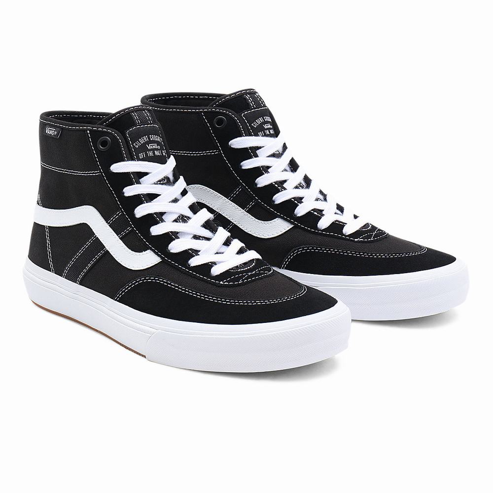 Vans Crockett High Vysoke Tenisky Damske Čierne | LY1547286