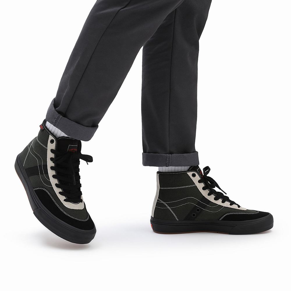 Vans Crockett High Vysoke Tenisky Panske Zelene | OR6981035