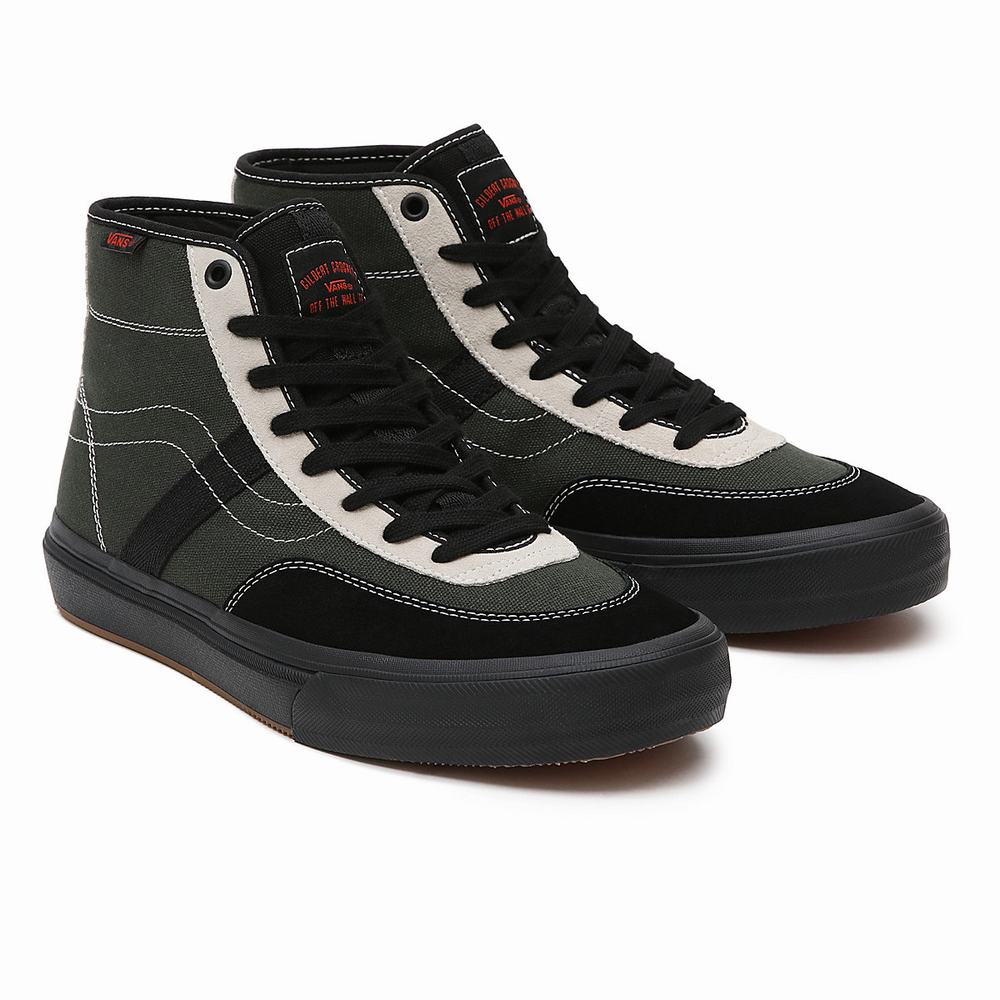 Vans Crockett High Vysoke Tenisky Panske Zelene | OR6981035