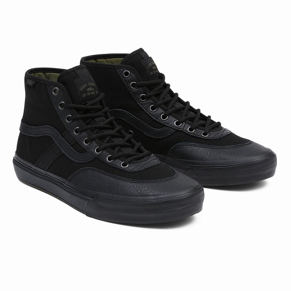 Vans Crockett High Vysoke Tenisky Panske Čierne | RF7019385