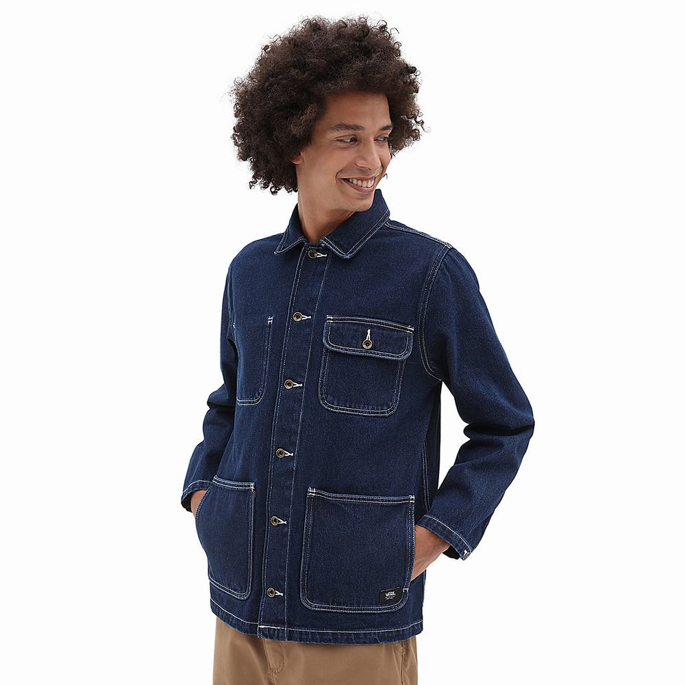 Vans Drill Chore Denim Bundy Panske Modre | FY7641985