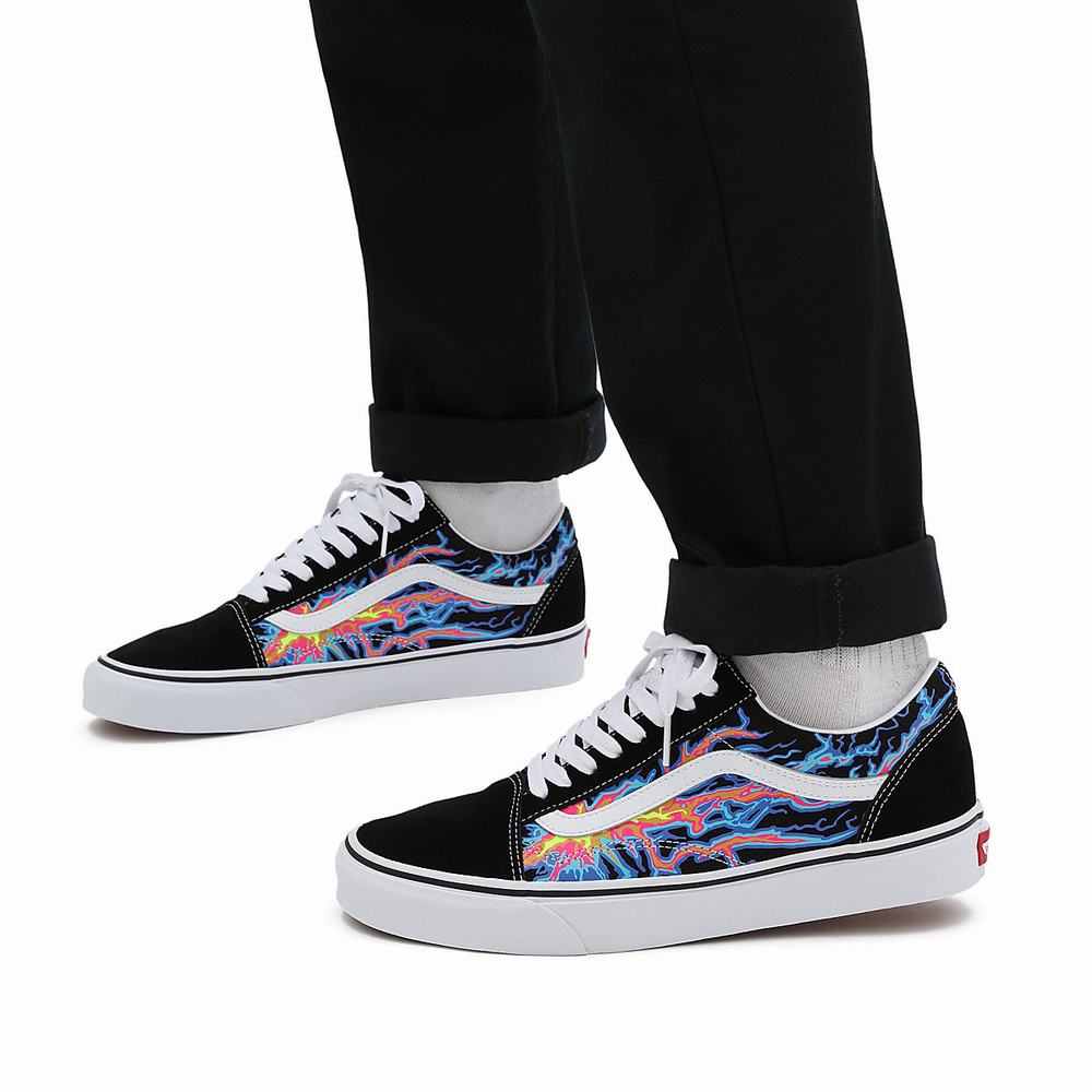 Vans Electric Flame Old Skool Tenisky Panske Čierne/Viacfarebný | BZ3296547