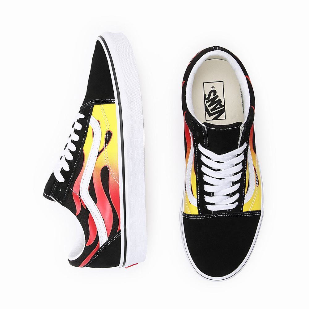 Vans Flame Old Skool Tenisky Panske Čierne | XD4768125