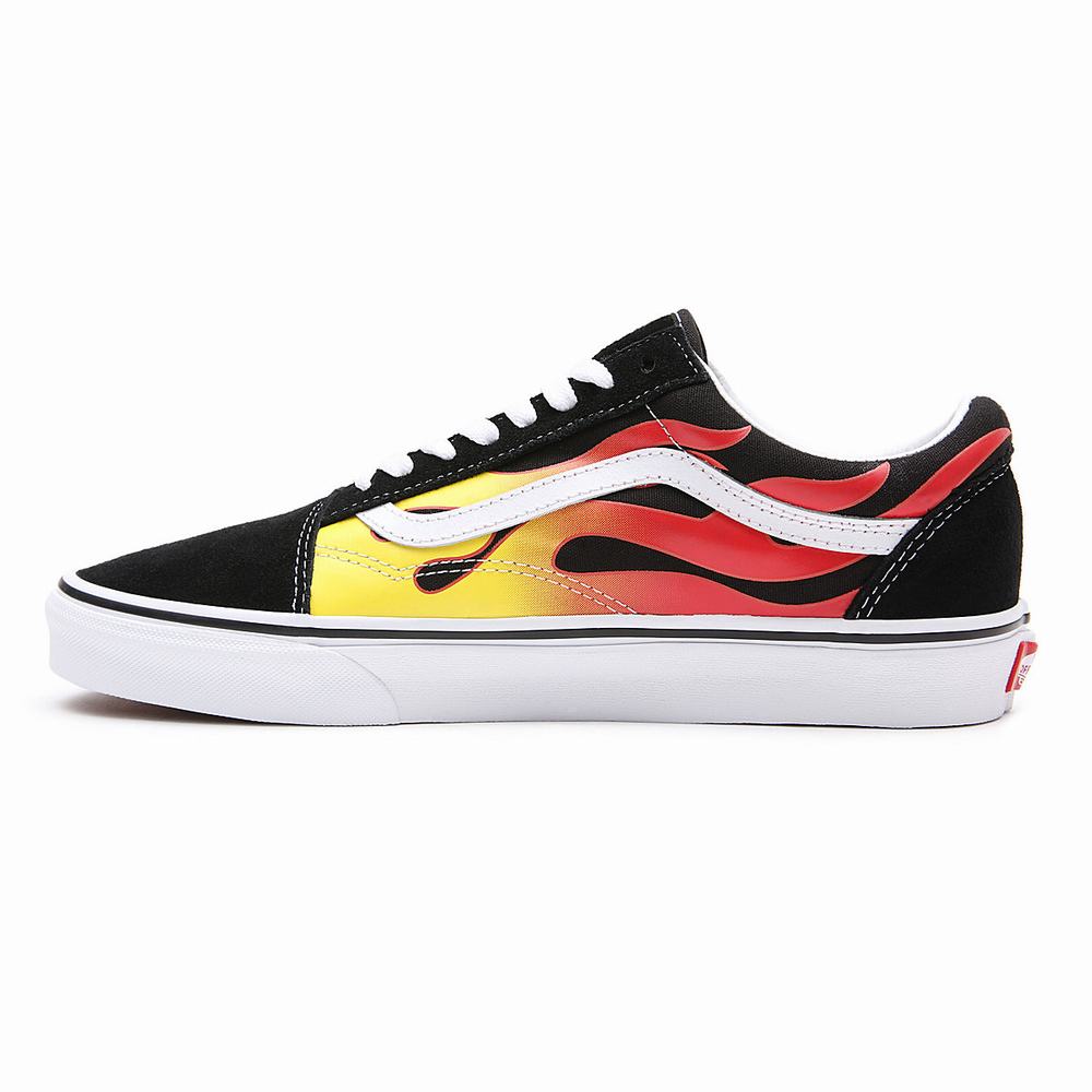 Vans Flame Old Skool Tenisky Panske Čierne | XD4768125