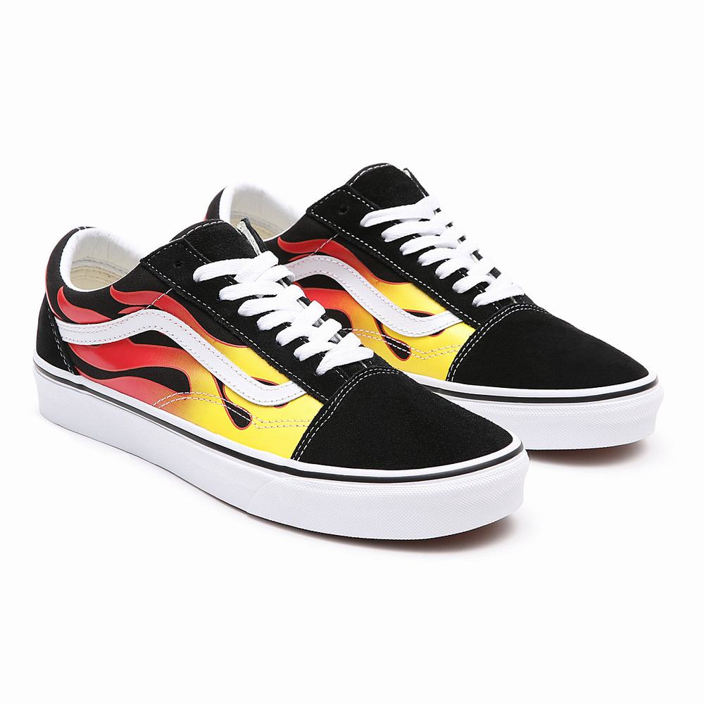 Vans Flame Old Skool Tenisky Panske Čierne | XD4768125