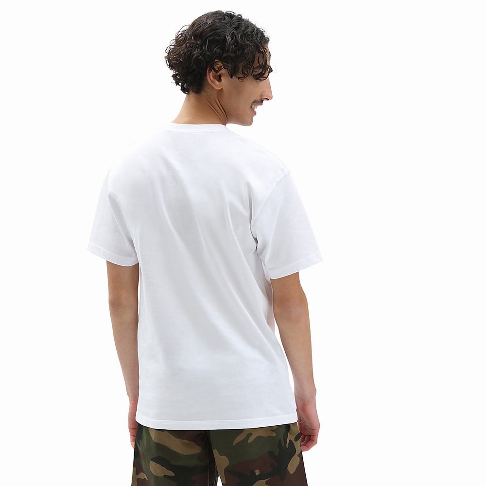 Vans Full Patch Tricko Panske Biele | FK7154309
