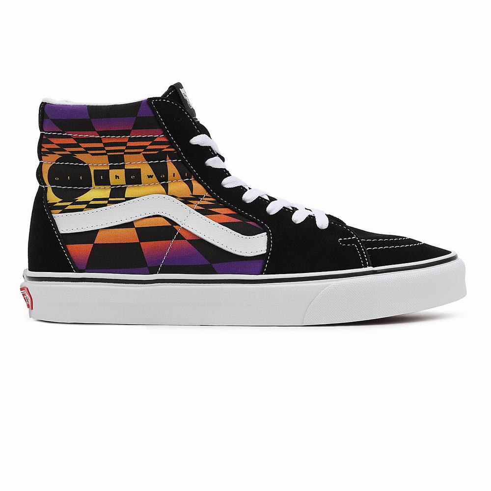 Vans Grafika Check SK8-Hi Vysoke Tenisky Damske Čierne/Viacfarebný | BU6753918