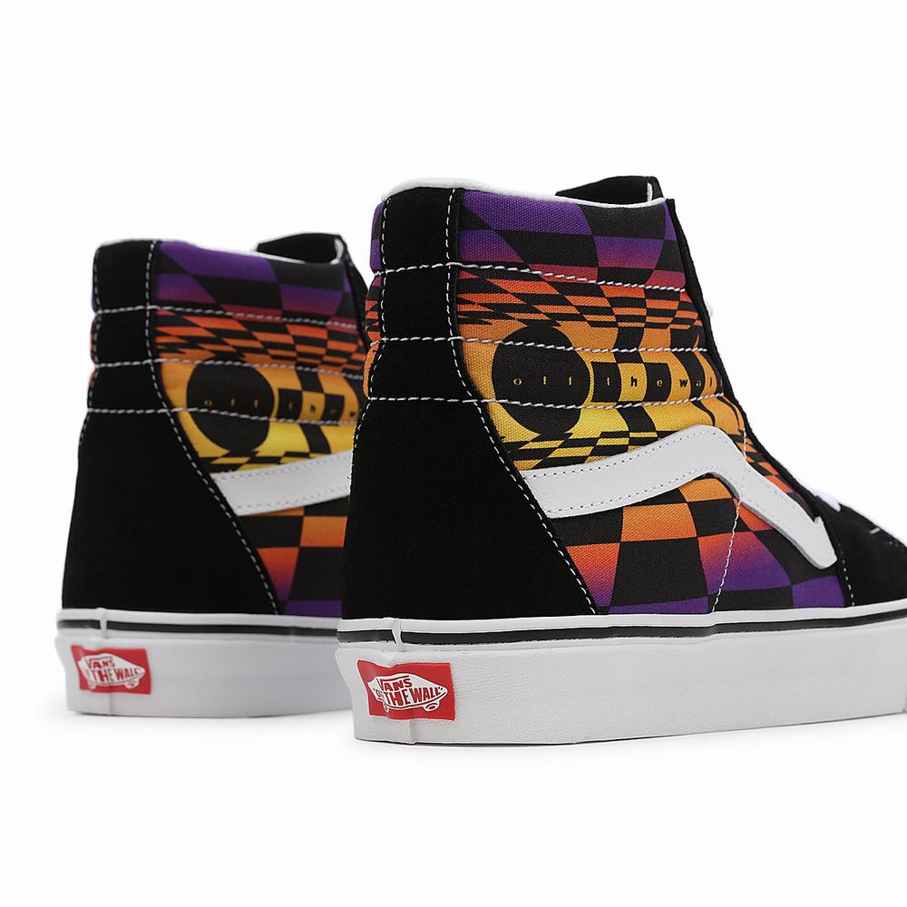 Vans Grafika Check SK8-Hi Vysoke Tenisky Damske Čierne/Viacfarebný | BU6753918