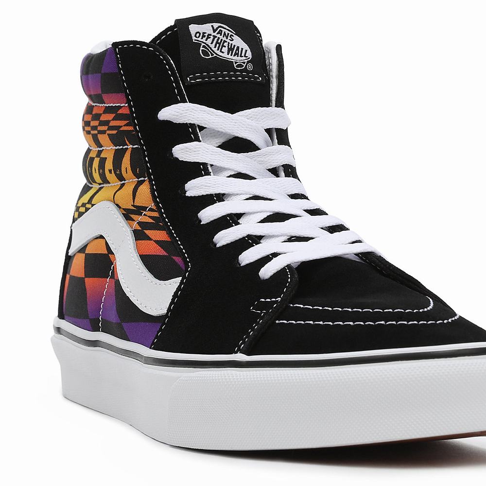Vans Grafika Check SK8-Hi Vysoke Tenisky Damske Čierne/Viacfarebný | BU6753918