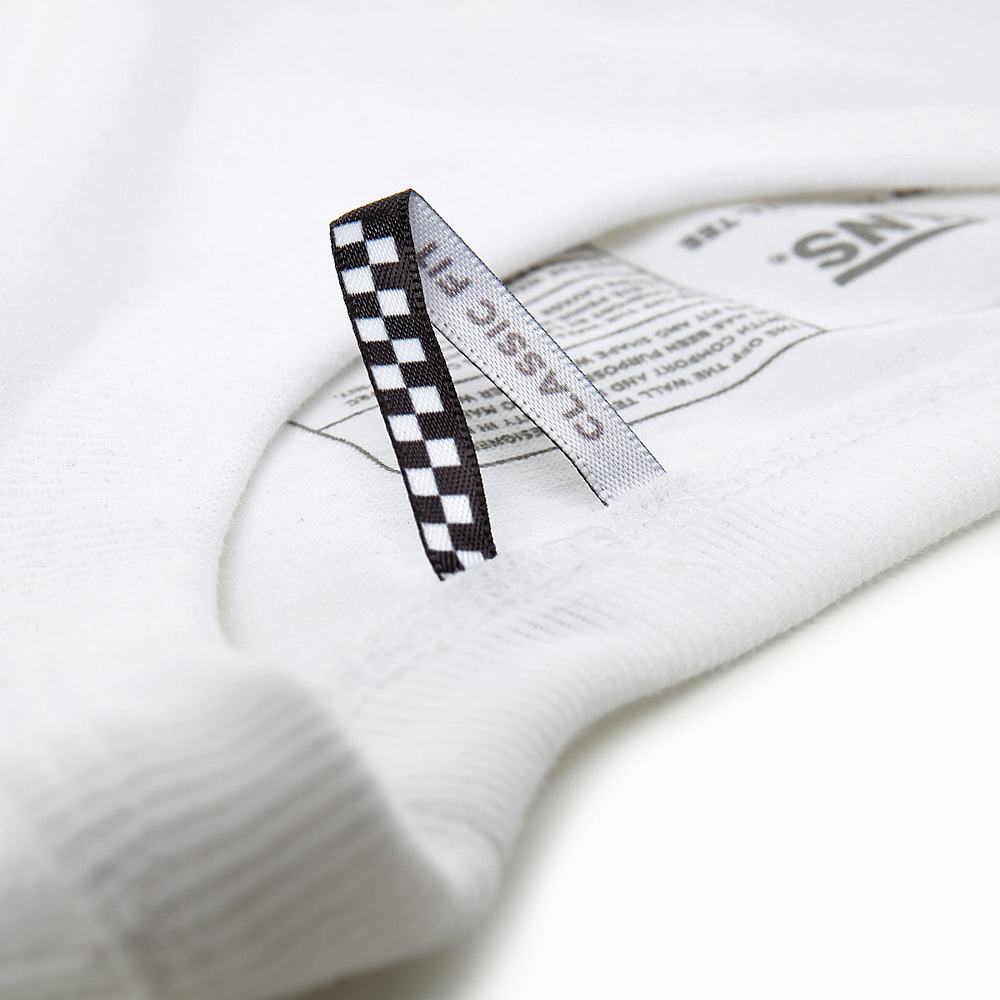 Vans Off The Wall Classic Tricko Panske Biele | CR2391846
