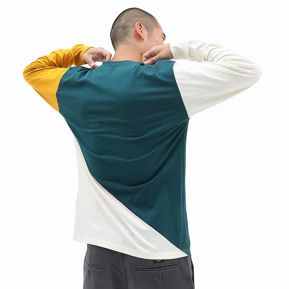 Vans Offset Long Sleeve Tricko Panske Modre | XD8074925