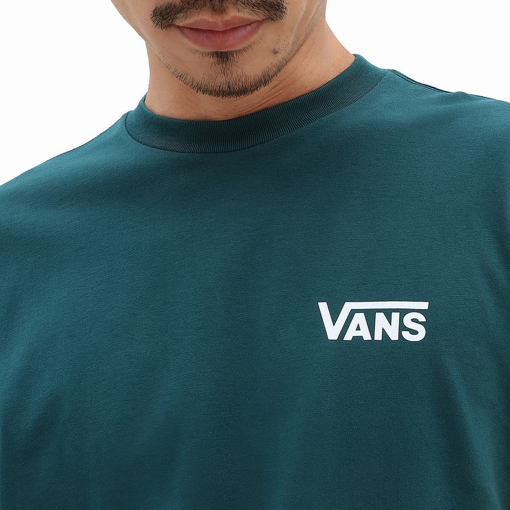 Vans Offset Long Sleeve Tricko Panske Modre | XD8074925