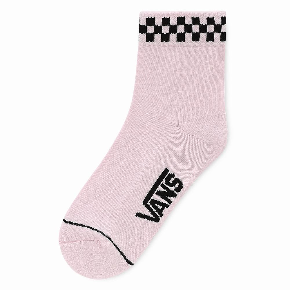 Vans Peek-A-Check Crew 6.5-10 1Pk Ponozky Damske Ruzove | JO9071286
