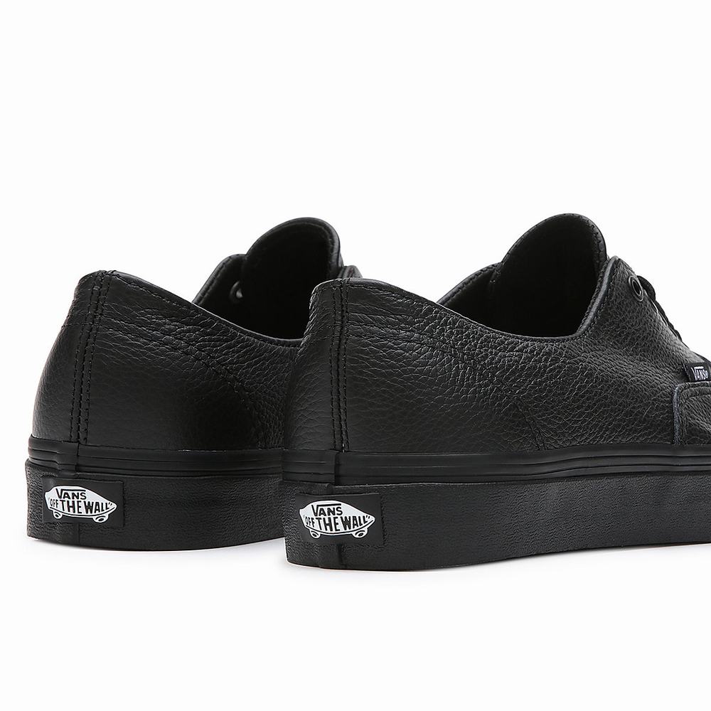 Vans Premium Leather Authentic Decon Tenisky Panske Čierne | DB6583479