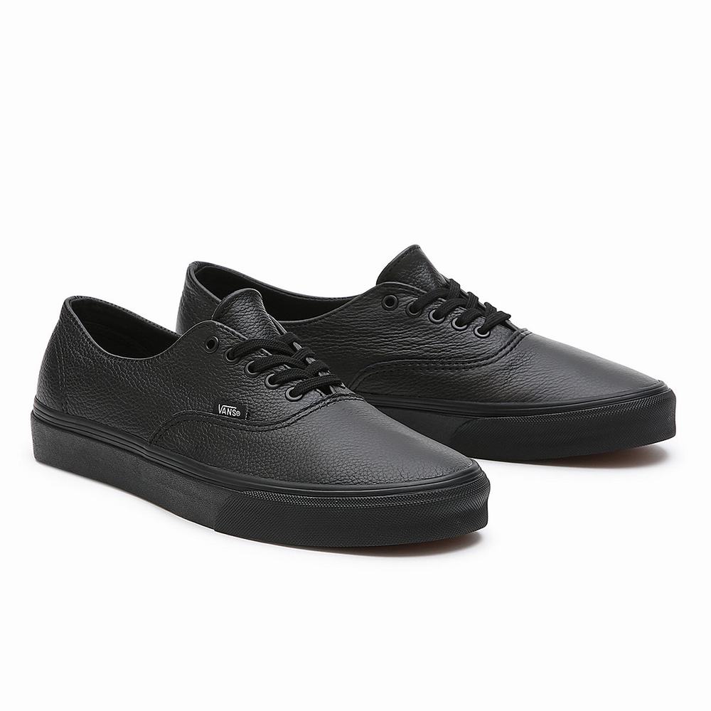 Vans Premium Leather Authentic Decon Tenisky Panske Čierne | DB6583479