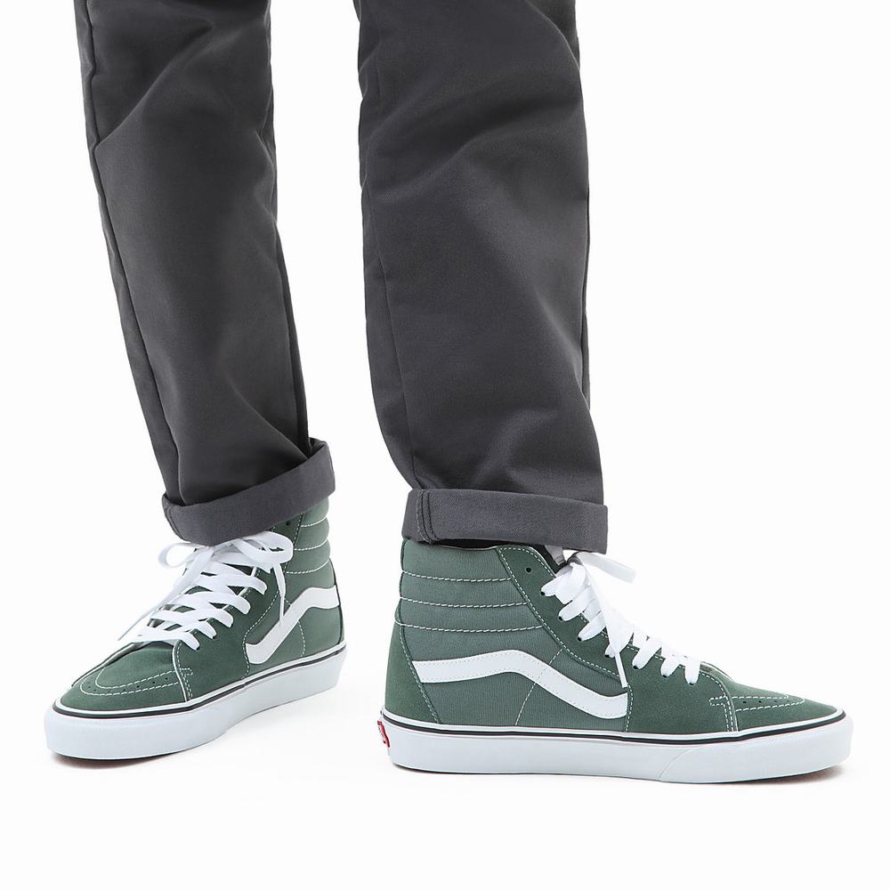 Vans Sk8-Hi Vysoke Tenisky Panske Zelene | ZM4072893