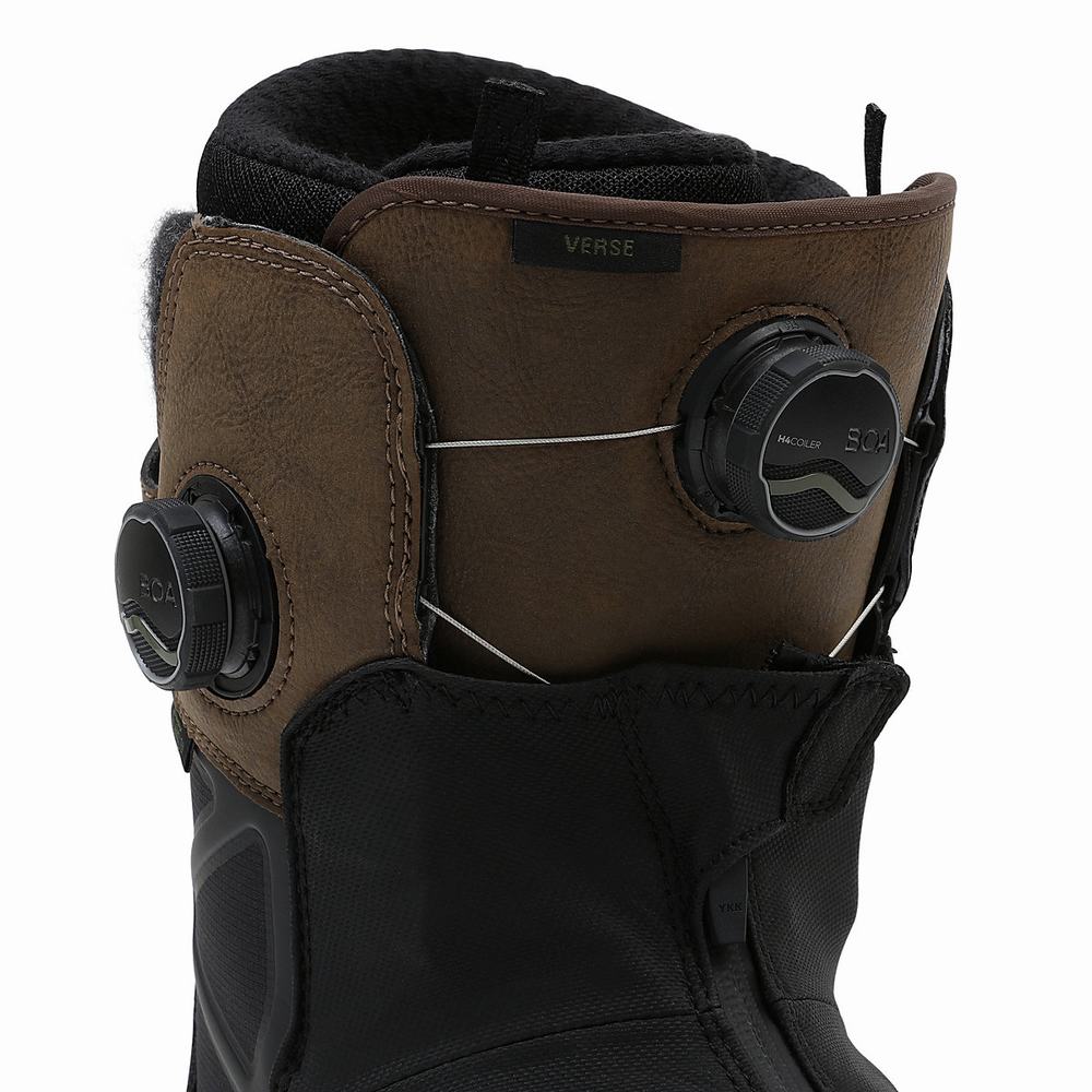 Vans Verse Topanky Na Snowboard Panske Čierne/Hnede | XR8326704