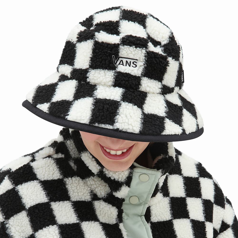 Vans Winterset Bucket Klobuky Damske Čierne/Biele | OT3501294