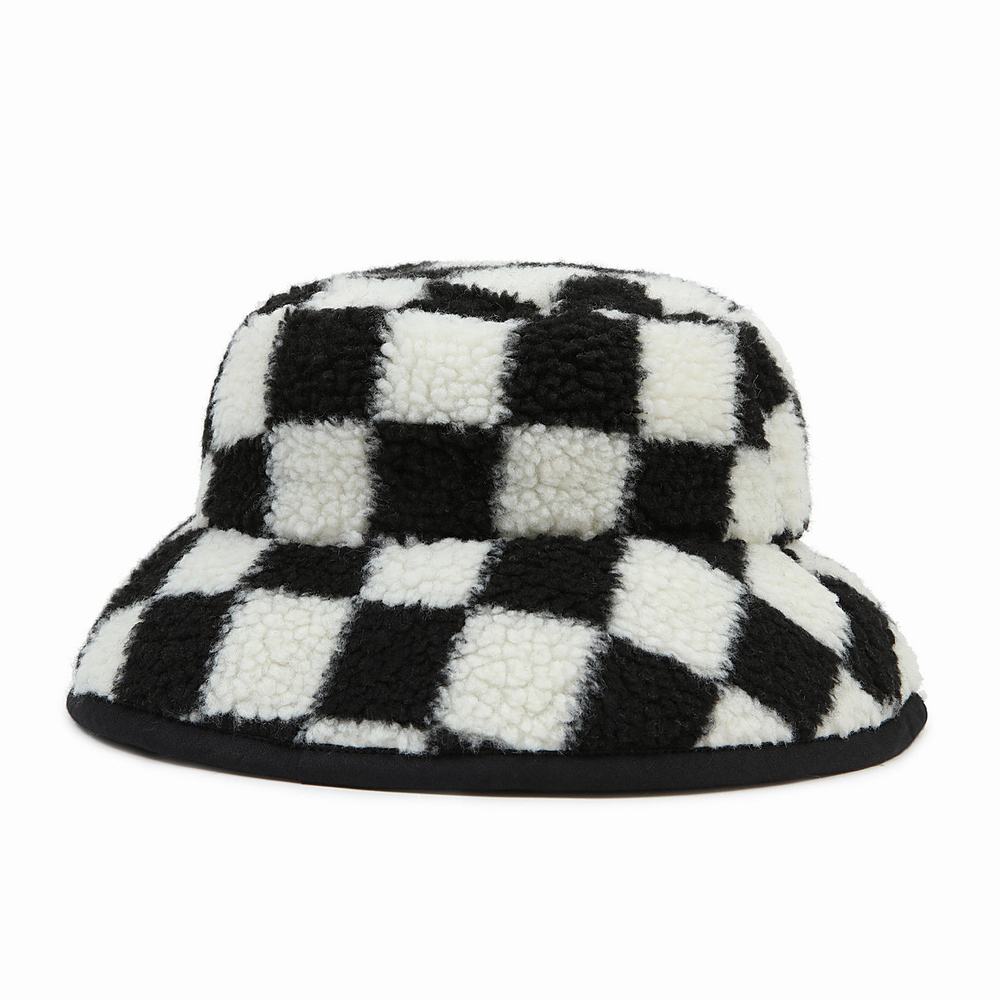 Vans Winterset Bucket Klobuky Damske Čierne/Biele | OT3501294