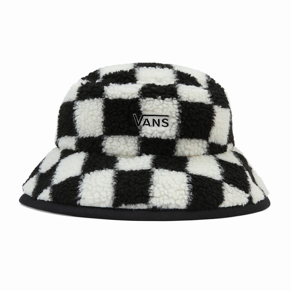 Vans Winterset Bucket Klobuky Damske Čierne/Biele | OT3501294