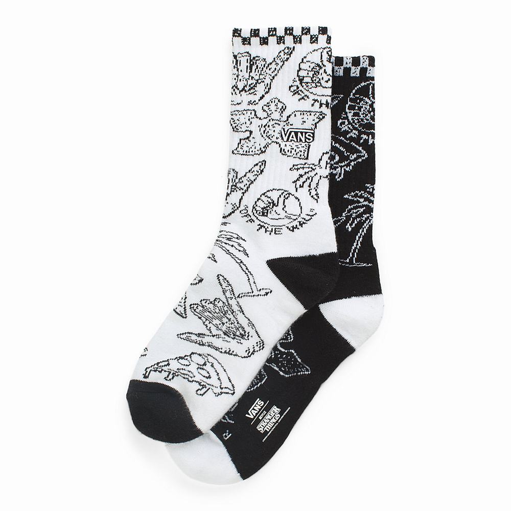Vans X Stranger Things Miss Match (1 pair) Ponozky Panske Čierne/Biele | SI1026789