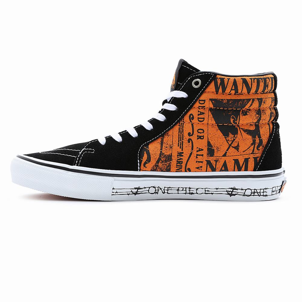 Vans x One Piece Skate Sk8-Hi Vysoke Tenisky Panske Oranžové | BJ3416725