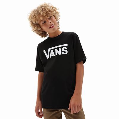Vans Classic (8-14+ years) Tricko Detske Čierne/Biele | ED4693157