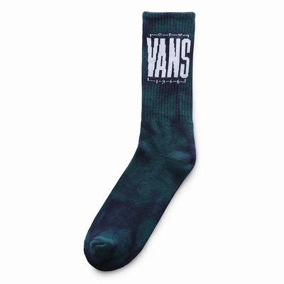 Vans Easton Tie Dye Crew 9.5-13 (1 pair) Ponozky Panske Modre | XM7043256